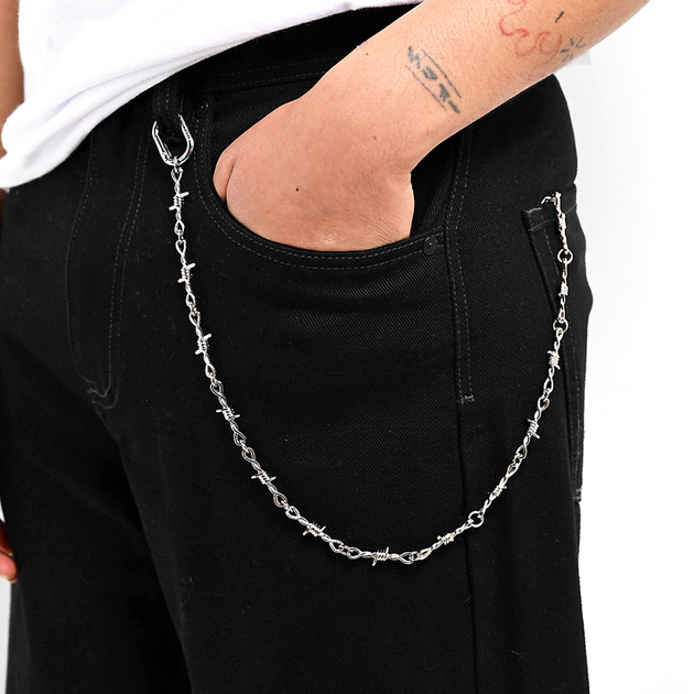 Barbed Wire Pocket Chain - Silver – Saint Midas
