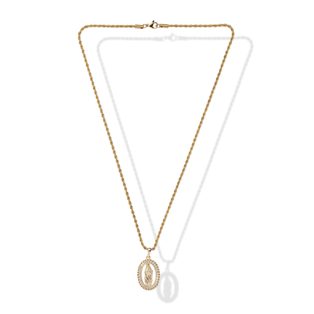 Saint midas yg guadalupe gold necklace Clearance