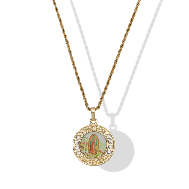 Saint midas yg guadalupe gold necklace Clearance