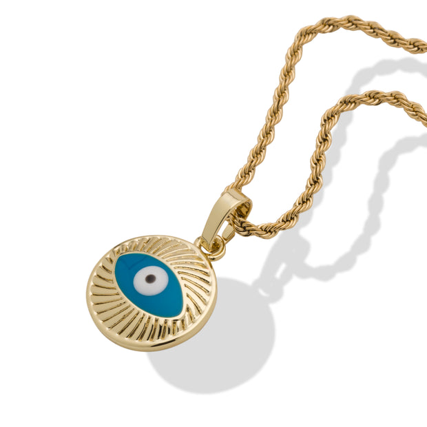 Tasiso 14K Gold Plated Evil Eye Choker Necklace Blue India | Ubuy