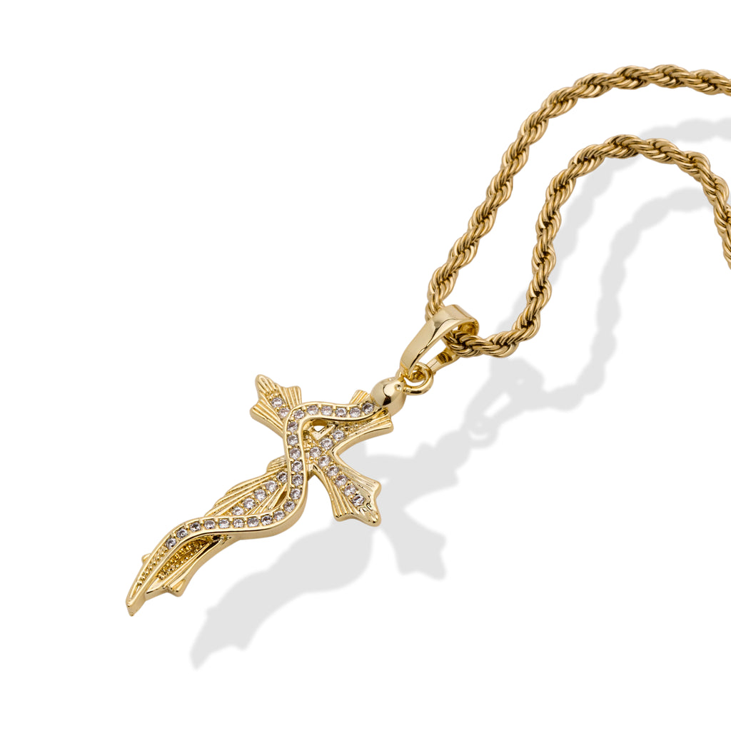 Buy The Brazen Serpent Wood Cross Necklace on 28 Cord - 1.25 Pendant